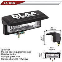 Фара дополнительная DLAA 1006-W/H3-12V-55W/192*77mm/крышка (LA 1006-W)