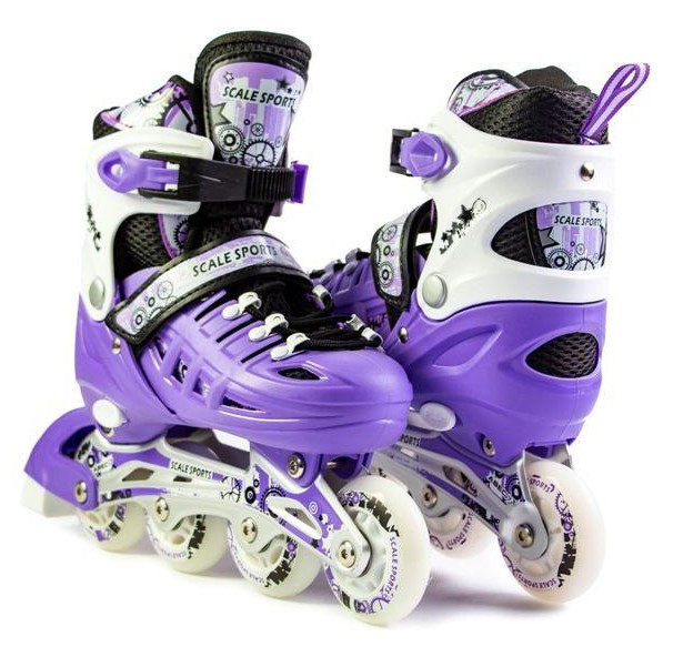 Дитячі роликові ковзани Scale Sports LF 905 violet, регульований розмір 38-42