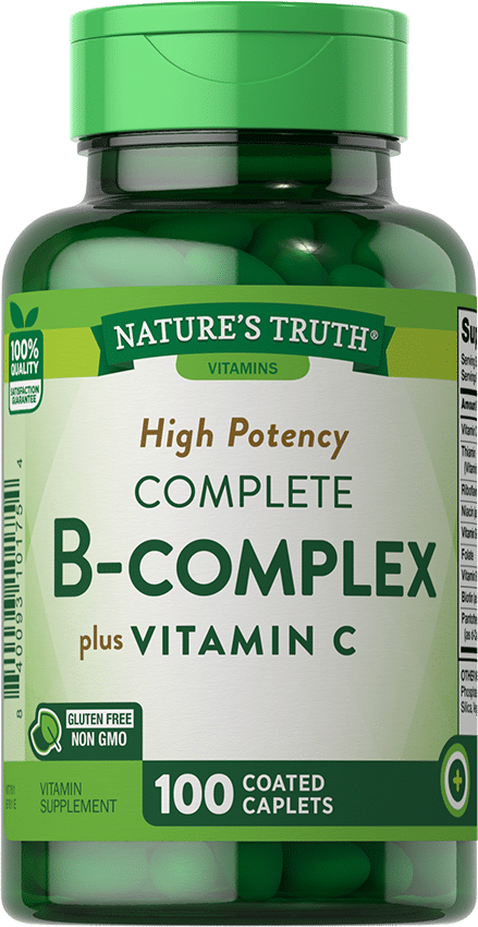 Вітамін В комплекс із вітаміном С Nature`s Truth Complete B-Vitamin Complex +Vitamin C 100 таб.