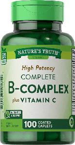 Вітамін В комплекс із вітаміном С Nature`s Truth Complete B-Vitamin Complex +Vitamin C 100 таб.