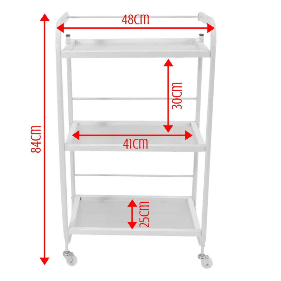 Тележка столик парикмахерская для инструментов для салонов красоты White - фото 5 - id-p1342555803