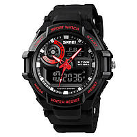 Водонепроникний (5ATM) кварцовий спортивний годинник Skmei 1357RD Red
