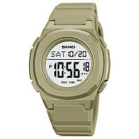 Спортивные цифровые водонепроницаемые наручные часы с хронографом Skmei 2023KH Khaki