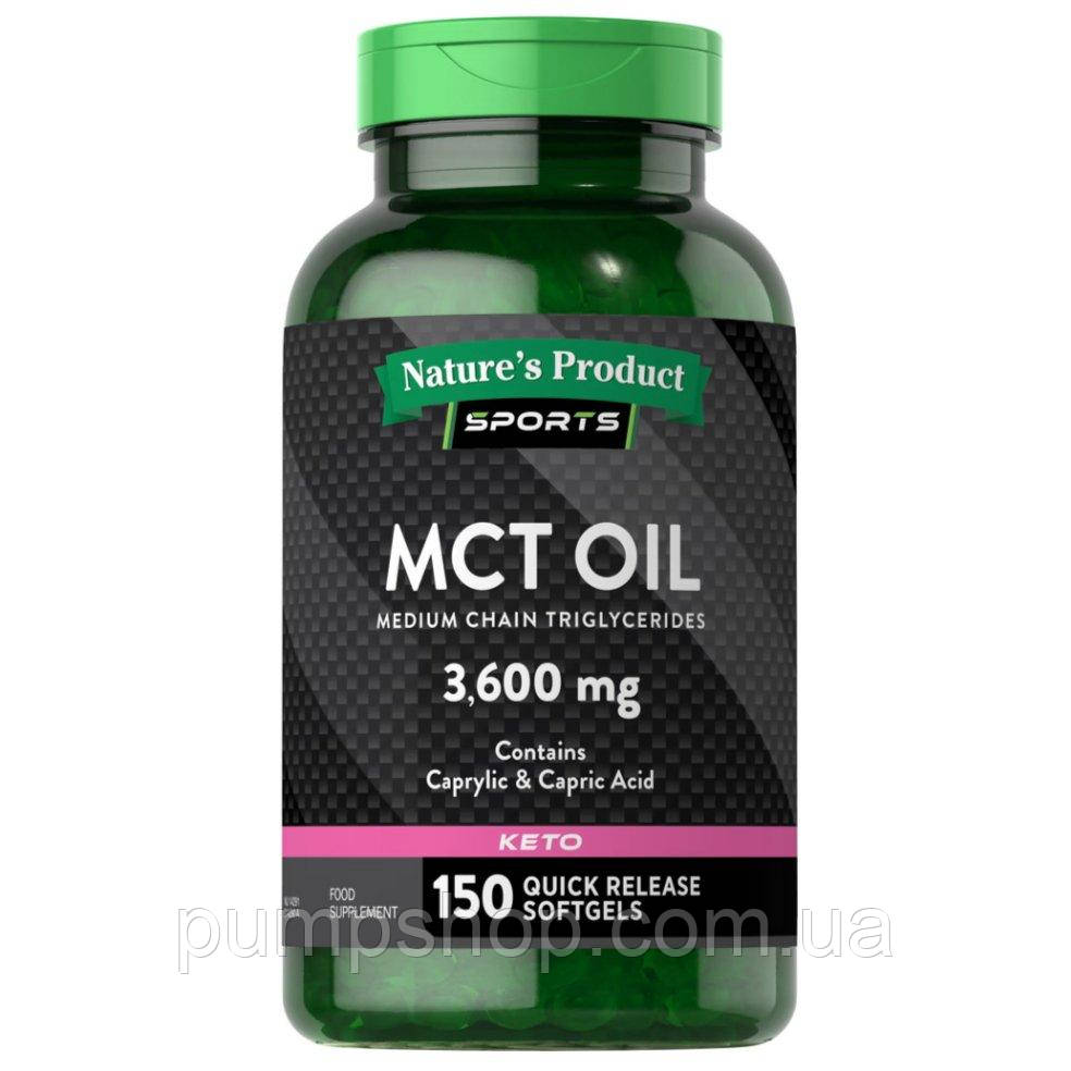 Олія із середньоланцюжковими тригліцеридами Nature's Truth MCT Oil 3600 мг 150 капс.