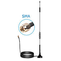 4G антенна SMA на магните 7дБ, кабель 3 метра