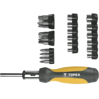 Набір TOPEX Насадки і змінні головки з тримачем, 29 шт. (39D356) TZP168