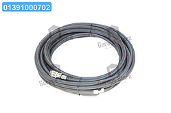 Шланг підкачування шин L=14 м ЗІЛ,МАЗ,,TIR ЄВРО обжим з наконечн.(БРС під пістолет) 20 атмосфер 5320-3929