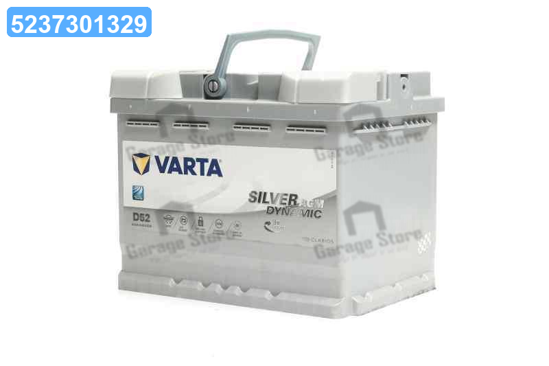 Купить Аккумулятор 60Ah-12v VARTA Silver Dynamic AGM (D52 ...