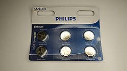 Батарейки літієві PHILIPS CR2032 3V 6 pc BLISTER CARD