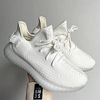 Женские кроссовки Adidas Yeezy Boost 350 White (белые) модные повседневные кроссы 0485v кросс