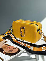 Женская сумка Marc Jacobs The Snapshot Bag Yellow (желтая) torba0015 красивая яркая модная стильная сумочка