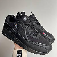 Мужские кроссовки Nike Air Max 90 Surplus Black (чёрные) демисезонные спортивные кроссы 0492v кросс