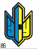 Шеврон "ВСУ" желто-голубой Украина на липучке код 34086