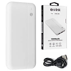 Повербанк Power Bank, 2 USB, 10000mAh, S-link IP-G10N, / Портативний зарядний пристрій