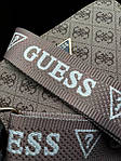 Жіноча подарункова сумка клатч Guess (бежева) art0270 стильна маленька сумочка на широкому довгому ремені top, фото 7