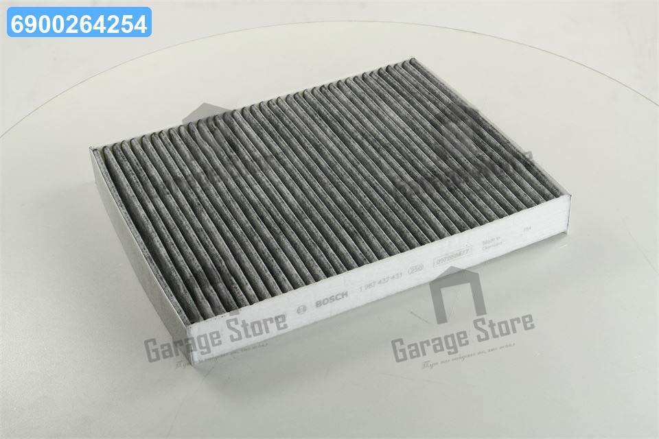 Фільтр салону VW T5, T6 03-, TOUAREG I 02-10 вугільний (вир-во BOSCH) 1987432431, фото 1