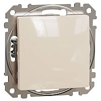 Одноклавішний вимикач Schneider Electric Sedna Design бежевий (SDD112101)