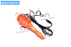 Ліхтар переносний, прикурювач+клеми, 5м., DK36-125