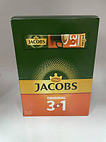 Jacobs 3 в 1 Original кофейный напиток растворимый Якобз 24 стика. Кофе, сливки, сахар