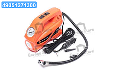 Компресор, 12В, 7Атм, 30л /хв, світлодіодний фонар, прикурювач, кабель 3м, шланг 0,5 м,  DK-31-006