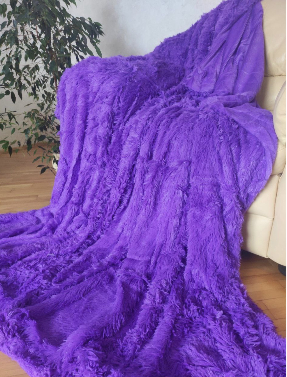 Покрывало "Травка" Покрывало с Длинным Ворсом 220*240 Покрывало на ...