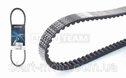 792-16.6mm Yamaha 50 JOG-3KJ AXIS-3VF Ремінь варіатора (фірма DAYCO) Оригінал Італія, фото 1