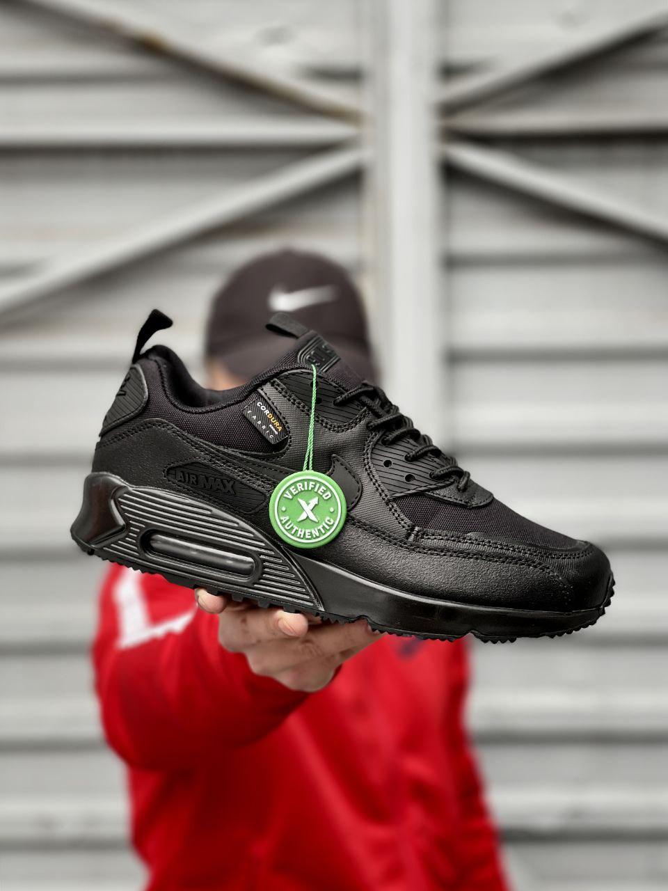 Чоловічі кросівки Nike Air Max Surplus 90 (чорні) якісні міцні спортивні кроси J3526 top, фото 1
