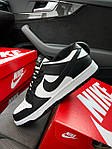 Чоловічі кросівки Nike SB Dunk Low Pro Black White (чорні з білим) низькі модні весняні кеди DА1527 top, фото 3