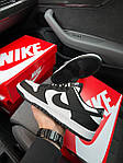 Чоловічі кросівки Nike SB Dunk Low Pro Black White (чорні з білим) низькі модні весняні кеди DА1527 top, фото 5