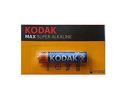 Батарейки лужні KODAK Max Super ALKALINE LR03/AAA, блістер 1 шт