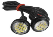 Дневные ходовые огни GS "EAGLE" 4014-12SMD 12V 23mm (комплект)