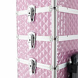 Косметична валіза Red-Ice Рожева, фото 8