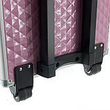 Косметична валіза Red-Ice Рожева, фото 4