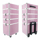 Косметична валіза Red-Ice Рожева, фото 7