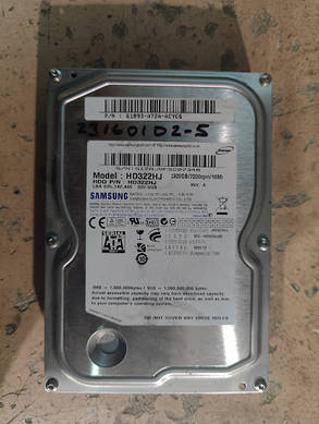 Жорсткий диск Вінчестер HDD 320 Gb / Гб Samsung SpinPoint F1 HD322HJ 3.5" SATA2 No 23160102, фото 1