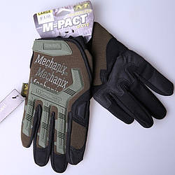 Тактичні повнопалі рукавички MECHANIX M-Pact хл розмір Олива