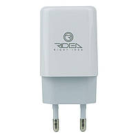 Сетевое зарядное устройство Ridea RW-11011 Element Auto-ID USB - microUSB 2.1 A White