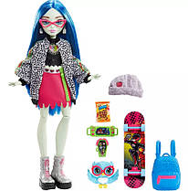 КУКЛА МОНСТР ХАЙ ГУЛІЯ ЙЕЛПС ШАРНИРНАЯ, MONSTER HIGH GHOULIA YELPS 2022