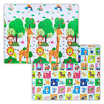 Килимок дитячий ігровий 2х1,8м для повзання складний розвиваючий двосторонній Зростомір, фото 2