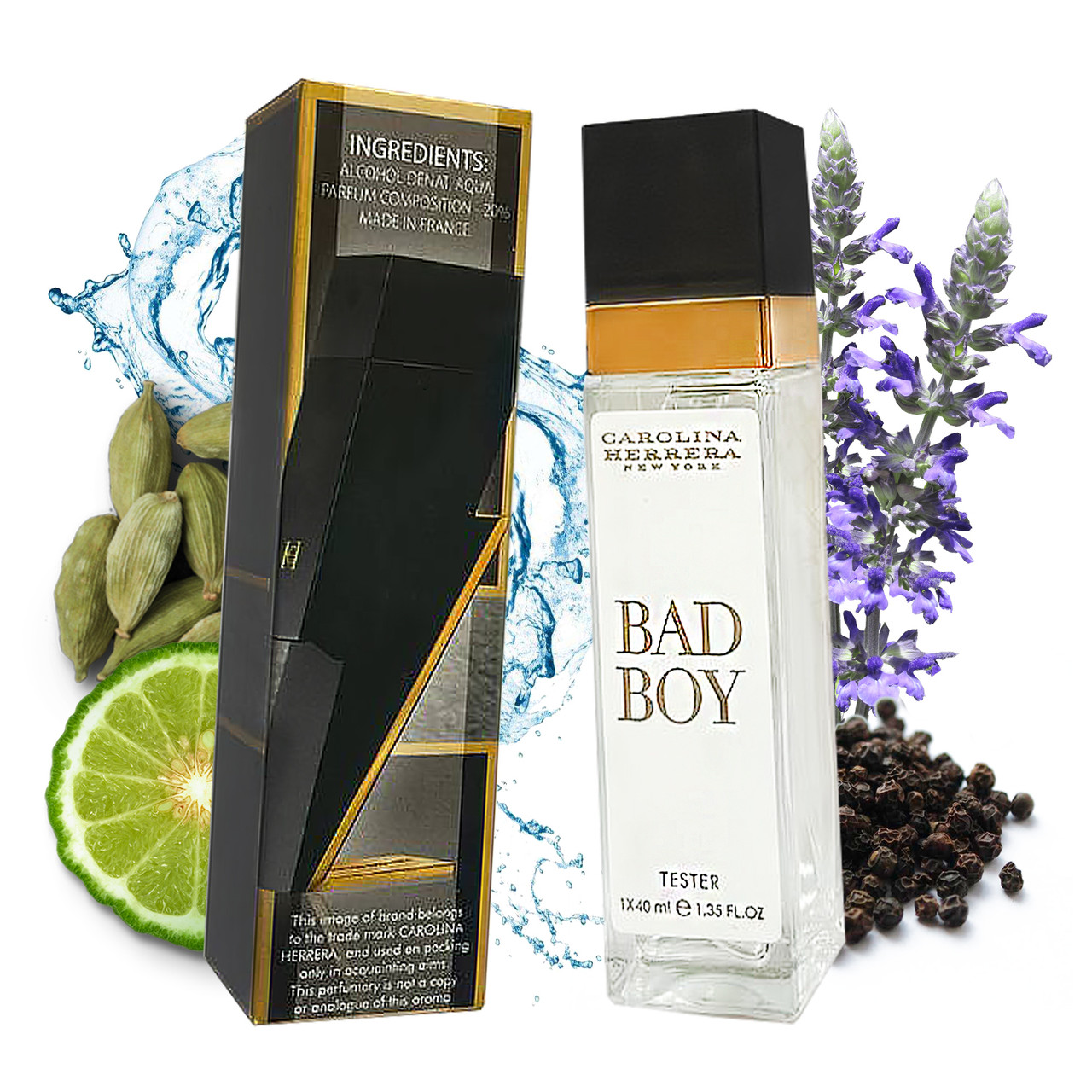 Carolina Herrera Bad Boy (Кароліна Ерерра Бед Бой) 40 мл.