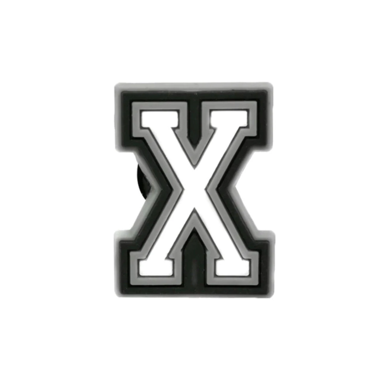 Джибітси прикраси для взуття кроксів сабо JIBBITZ Буква X Світиться в темряві № 1191