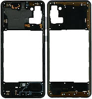 Рамка корпуса Samsung A315 Galaxy A31 черная Prism Crush Black