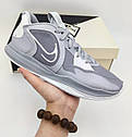 Eur40-46 Nike Kyrie 5 Low Wolf Grey Кайрі баскетбольні кросівки сірі, фото 2
