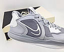 Eur40-46 Nike Kyrie 5 Low Wolf Grey Кайрі баскетбольні кросівки сірі, фото 5