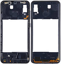 Рамка корпусу Samsung A205 Galaxy A20 чорна