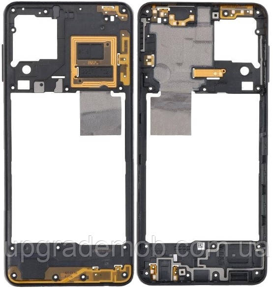 Рамка корпусу Samsung A225 Galaxy A22 4G чорна, фото 1