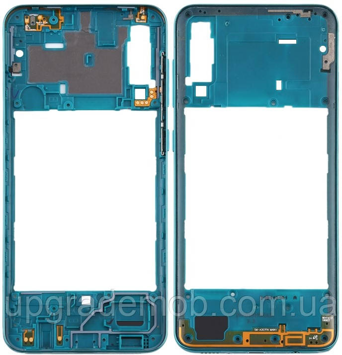 Рамка корпусу Samsung A307 Galaxy A30s зелена Prism Crush Green, фото 1