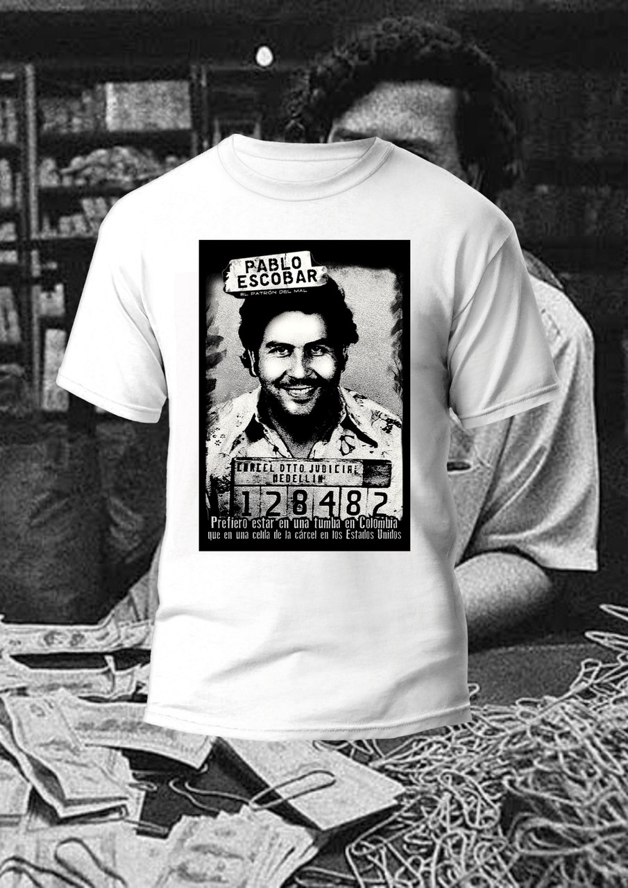 Футболка YOUstyle Па́бло Эскоба́р 0997_W XL White, фото 1