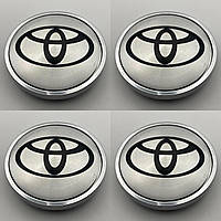 Колпачки на диски Toyota 60 мм 56 мм хром