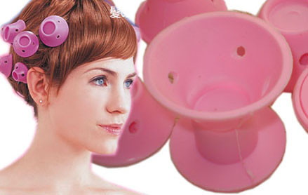 Бигуди Rollers DIY ролики силиконовые розовые (10 шт) мягкие удобные Silicone укладка Hair Curlers Stylin - фото 1 - id-p299154692